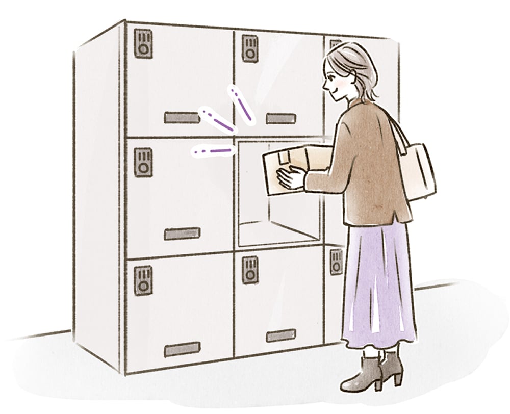 通販などの再配達を減らす イメージ画像