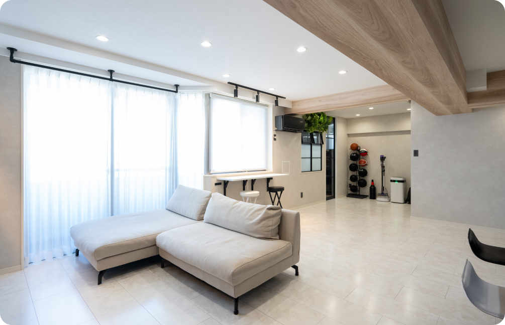 デザインと機能性を追求した開放的なLDK イメージ画像③